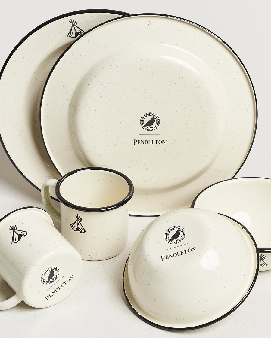 Herre | Outdoor living | Pendleton | Camp Enamelware Set Ivory