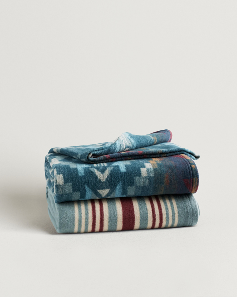 Herre |  | Pendleton | Blanket Set 2-Pack Carico/Marine Stripe
