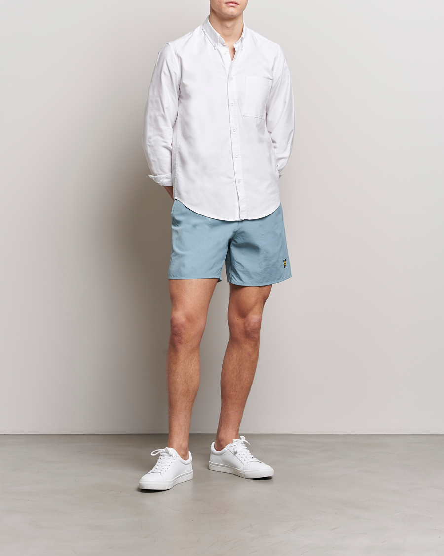 Herre | Badebukser | Lyle & Scott | Plain Swimshorts Slate Blue
