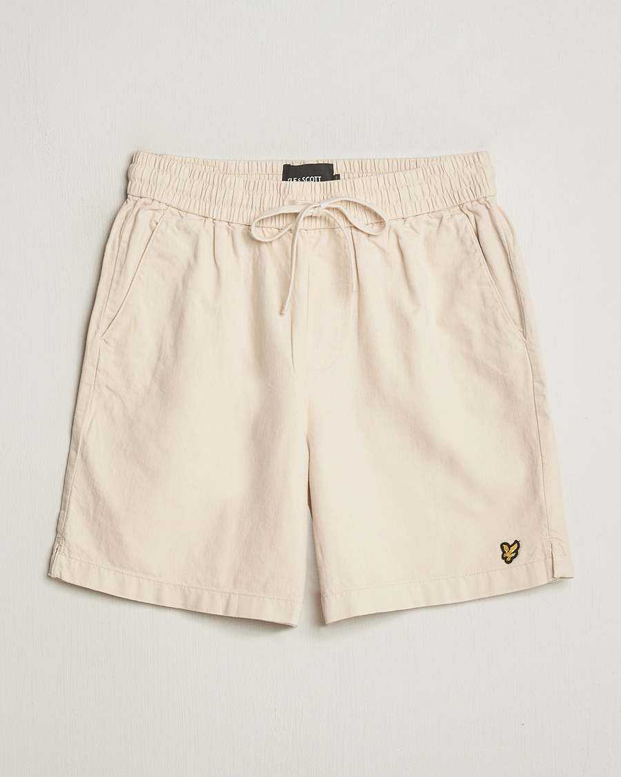 Herre | Shorts | Lyle & Scott | Linen Drawstring Shorts Cove