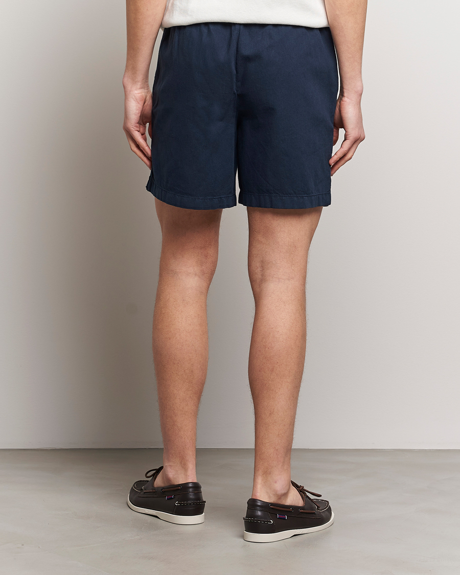 Herre | Shorts | Lyle & Scott | Linen Drawstring Shorts Dark Navy