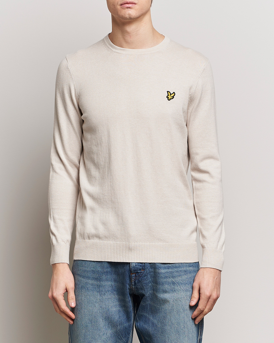 Herre | Udsalg tøj | Lyle & Scott | Cotton/Merino Knitted Crew Neck Cove