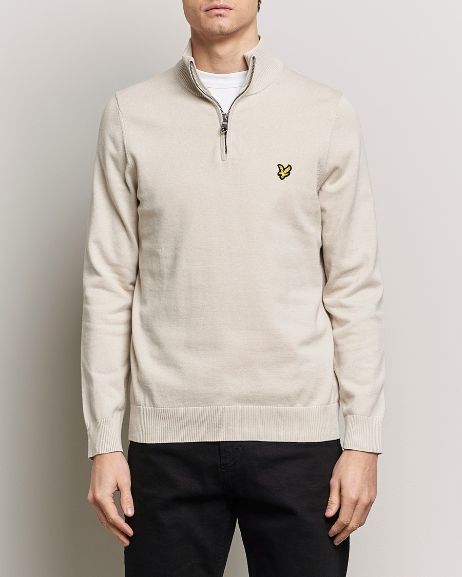 Herre | Trøjer | Lyle & Scott | Cotton Knitted Half Zip Cove