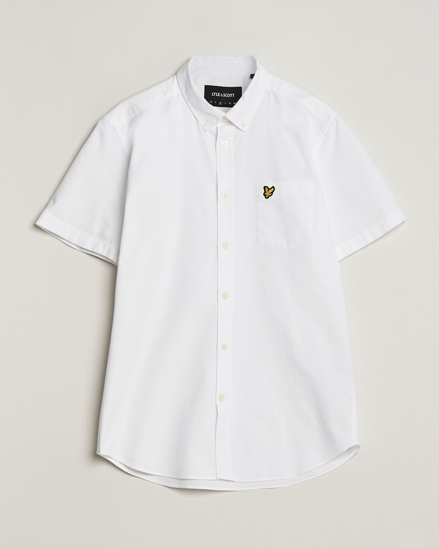 Herre | Skjorter | Lyle & Scott | Lightweight Oxford Short Sleeve Shirt White