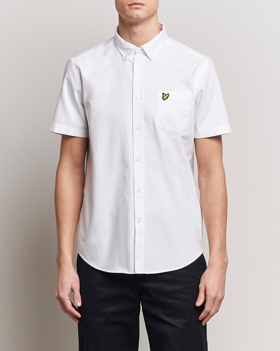 Herre | Skjorter | Lyle & Scott | Lightweight Oxford Short Sleeve Shirt White