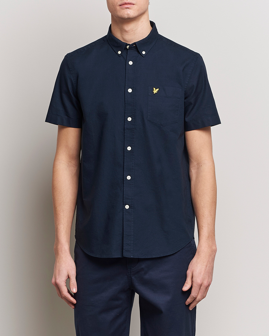 Herre | Kortærmede skjorter | Lyle & Scott | Lightweight Oxford Short Sleeve Shirt Dark Navy