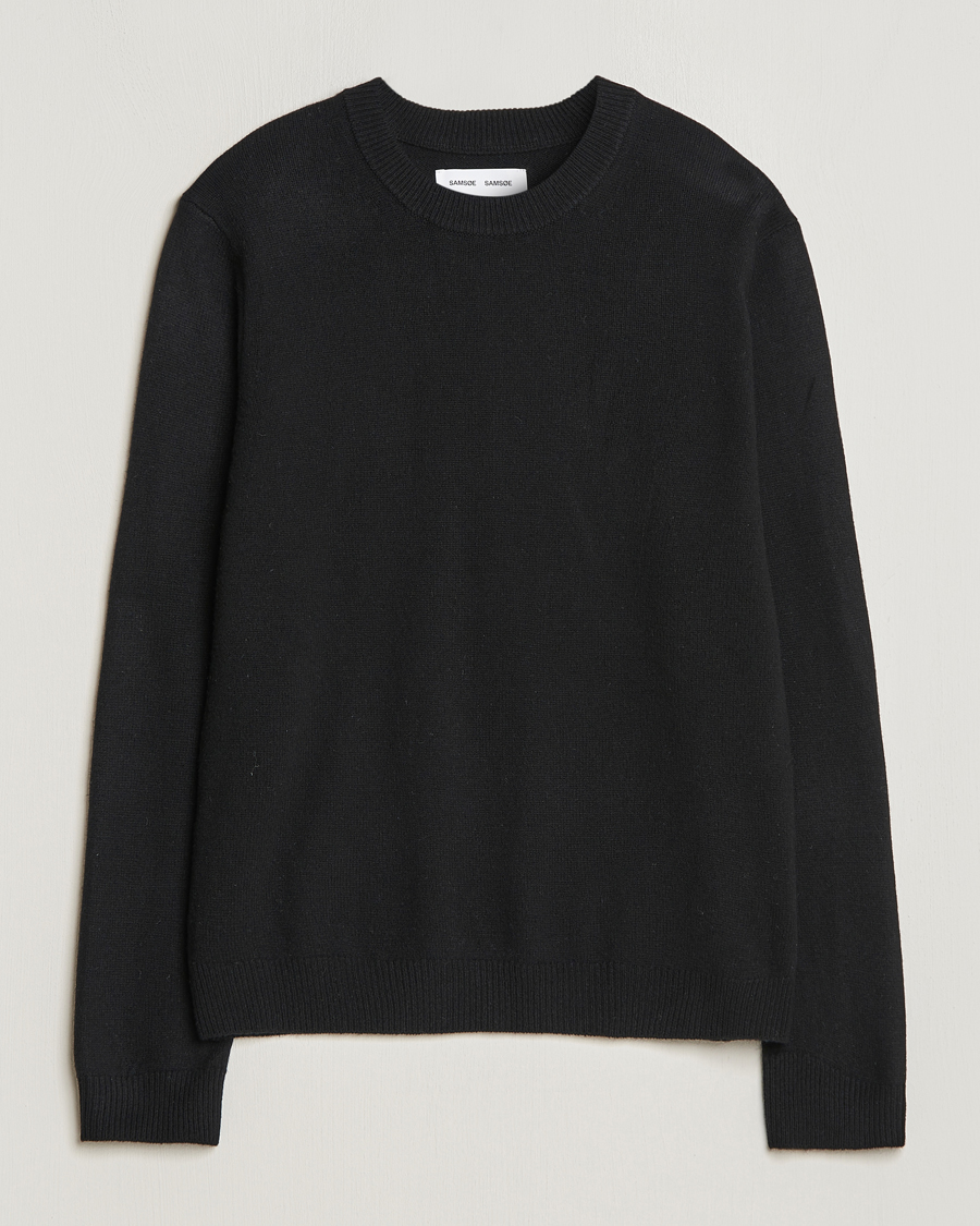 Herre | Trøjer | Samsøe Samsøe | Isak Crew Neck Black
