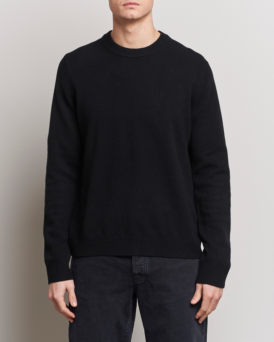 Herre | Pullovers med rund hals | Samsøe Samsøe | Isak Crew Neck Black