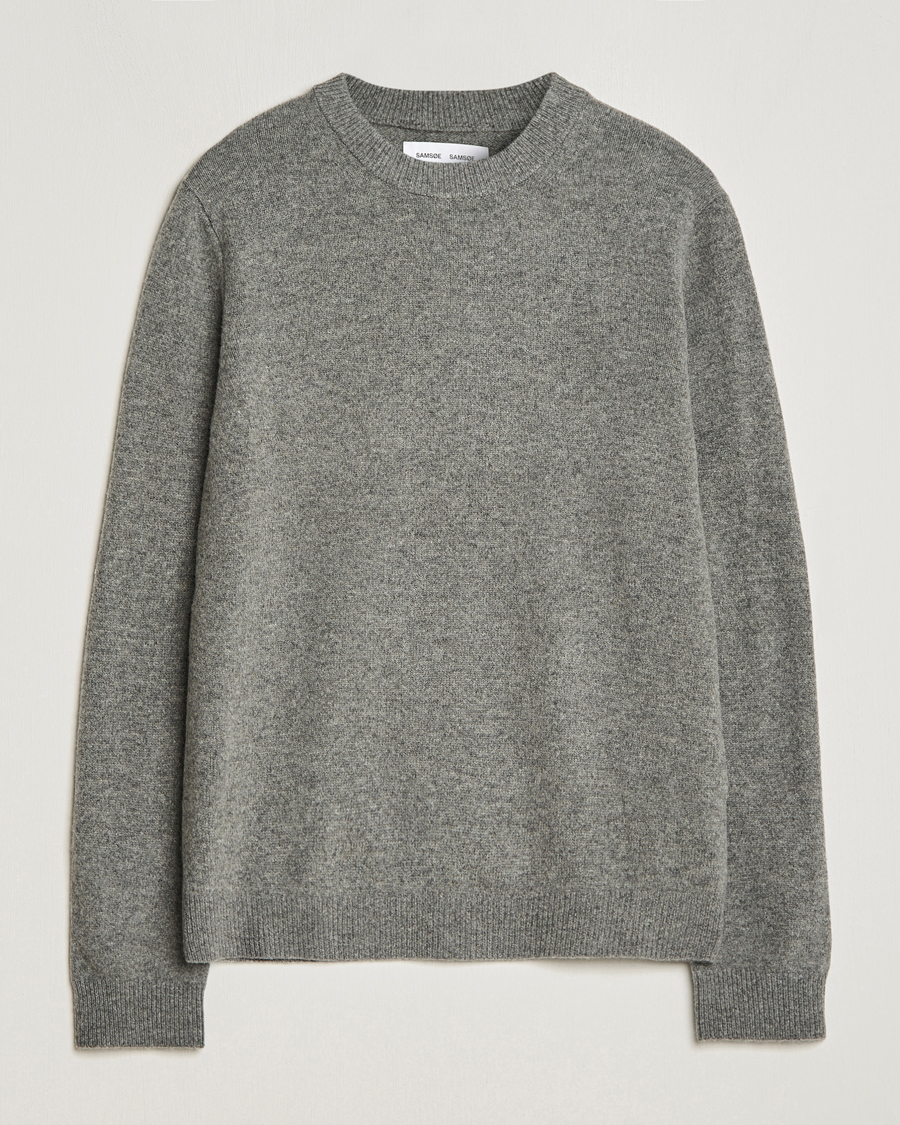 Herre | Trøjer | Samsøe Samsøe | Isak Crew Neck Dark Grey