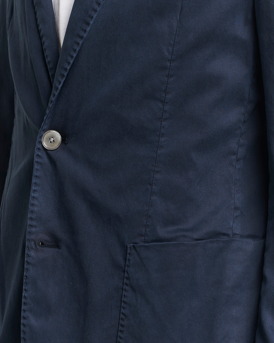 Herre | Jakkesæt | BOSS BLACK | Hanry Cotton Suit Dark Blue