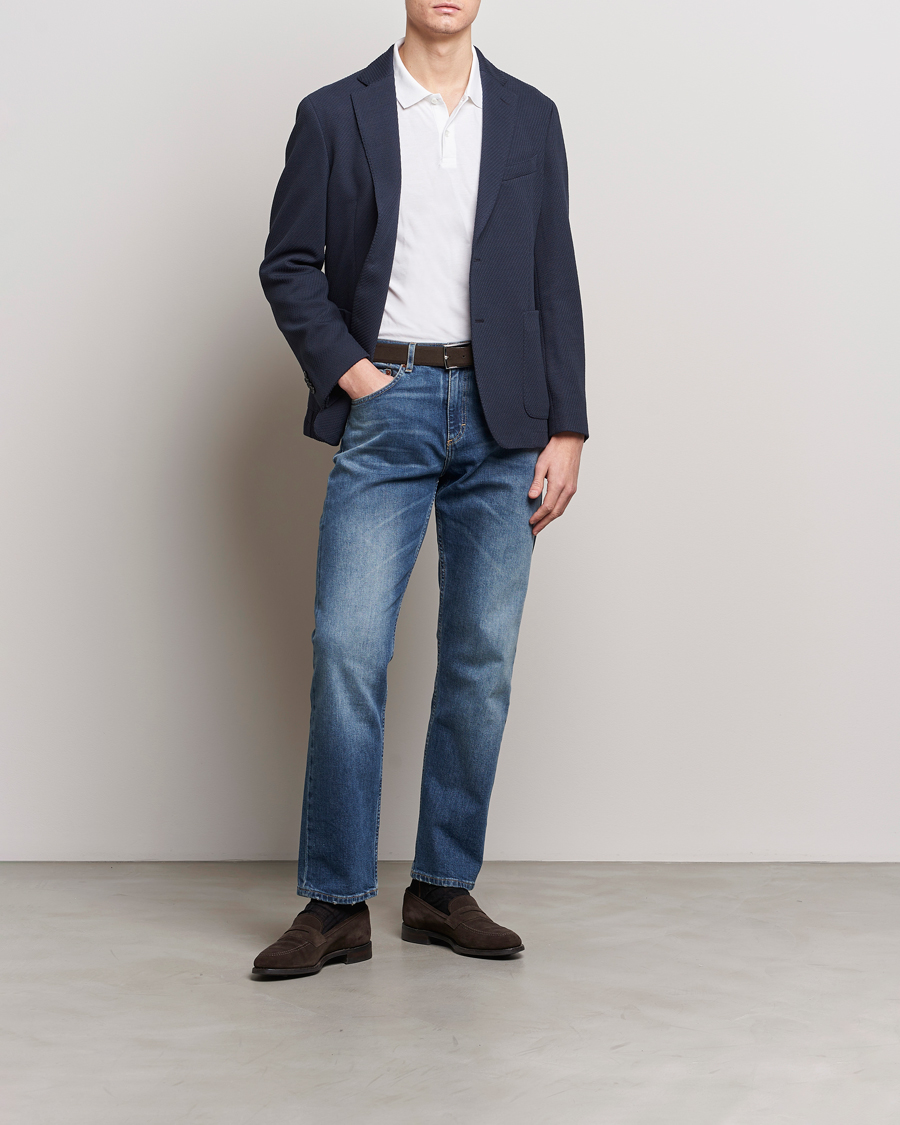 Herre | Blazere & jakker | BOSS BLACK | Hanry Structured Jersey Blazer Dark Blue
