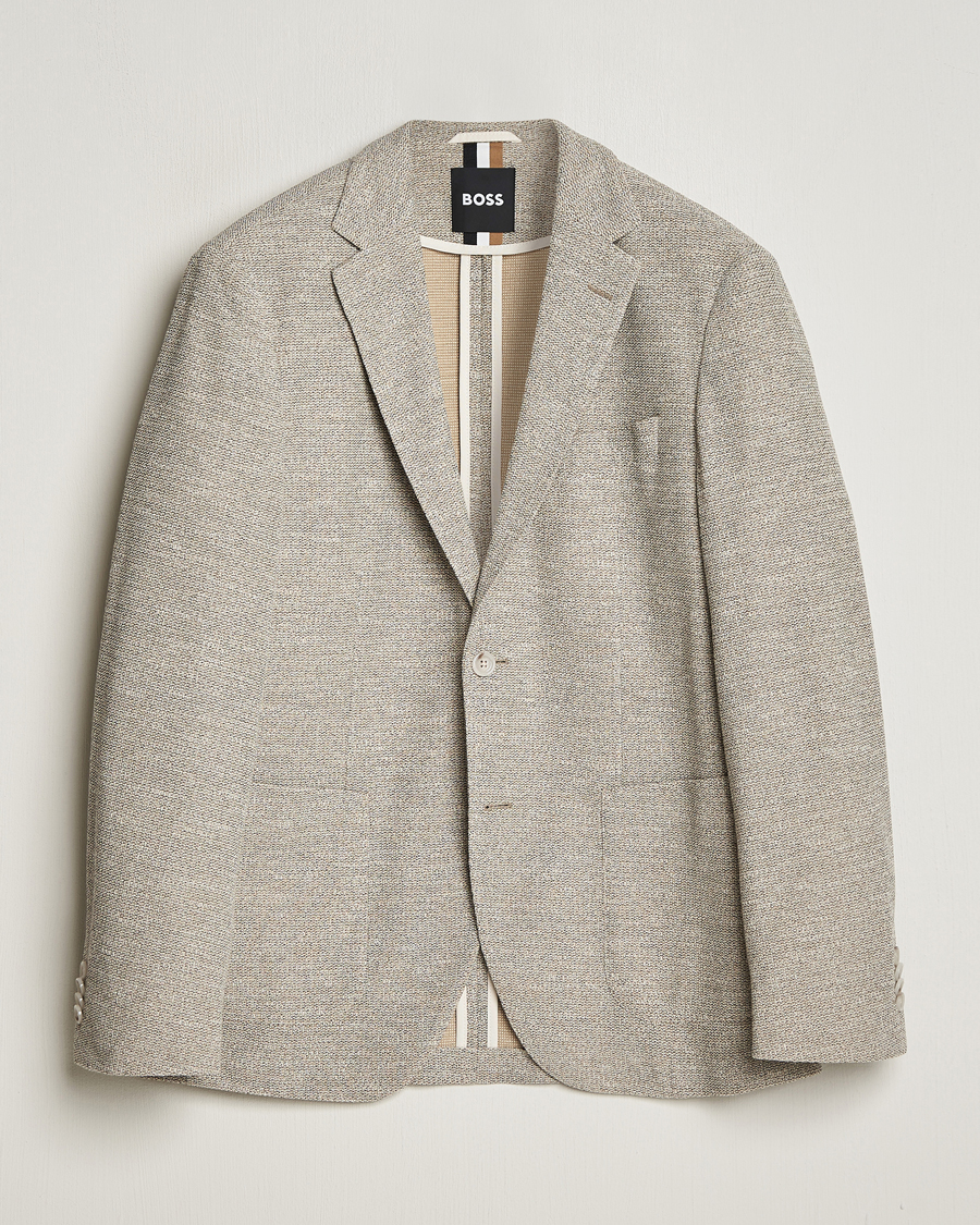 Herre | Blazere & jakker | BOSS BLACK | Jaye Regular Fit Jersey Blazer Light Beige