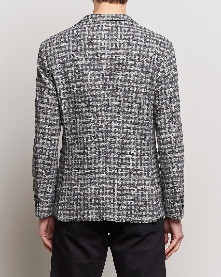 Herre | Blazere & jakker | BOSS BLACK | Hanry Checked Jersey Blazer Silver