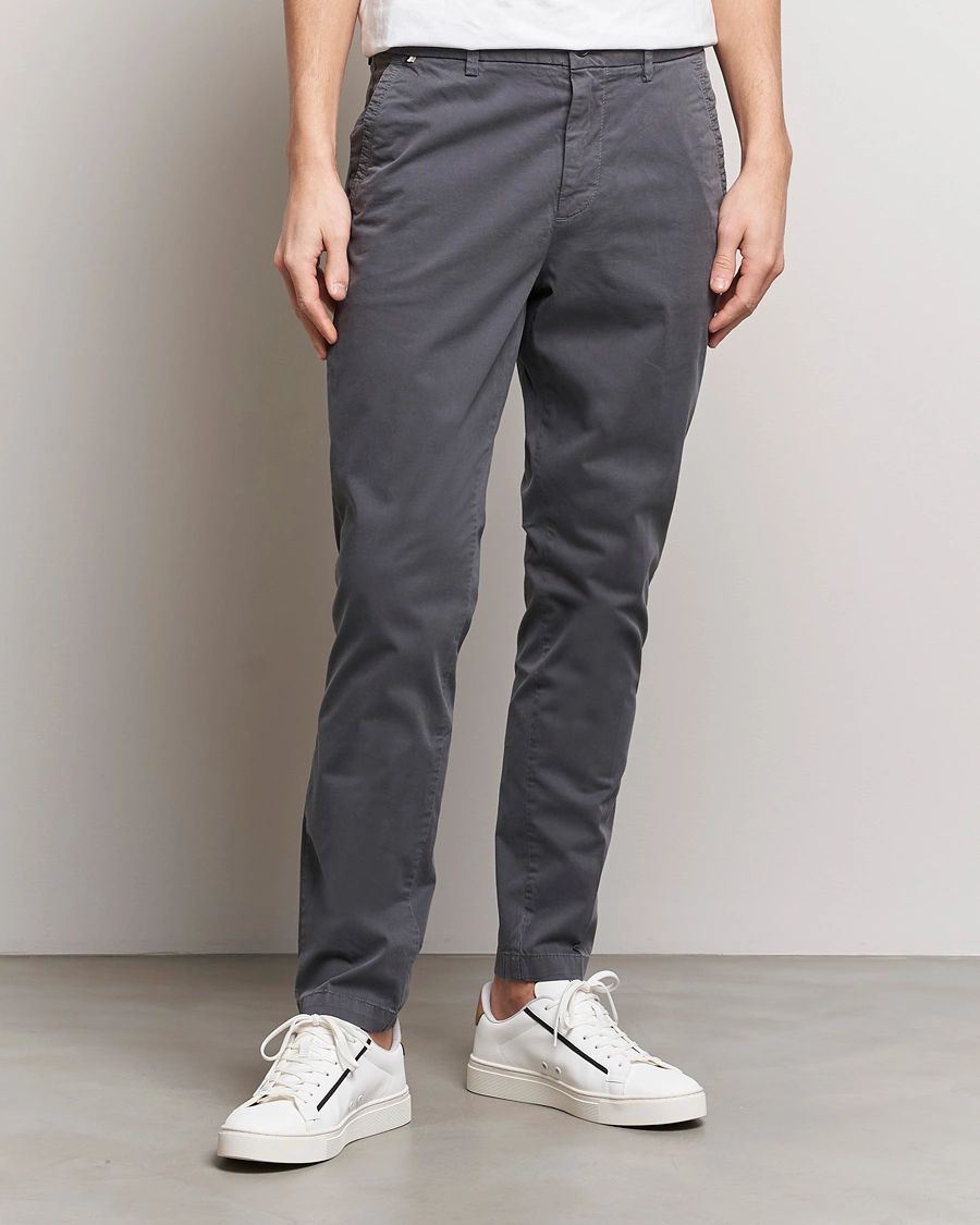 Herre | Bukser | BOSS BLACK | Kaiton Cotton Pants Medium Grey
