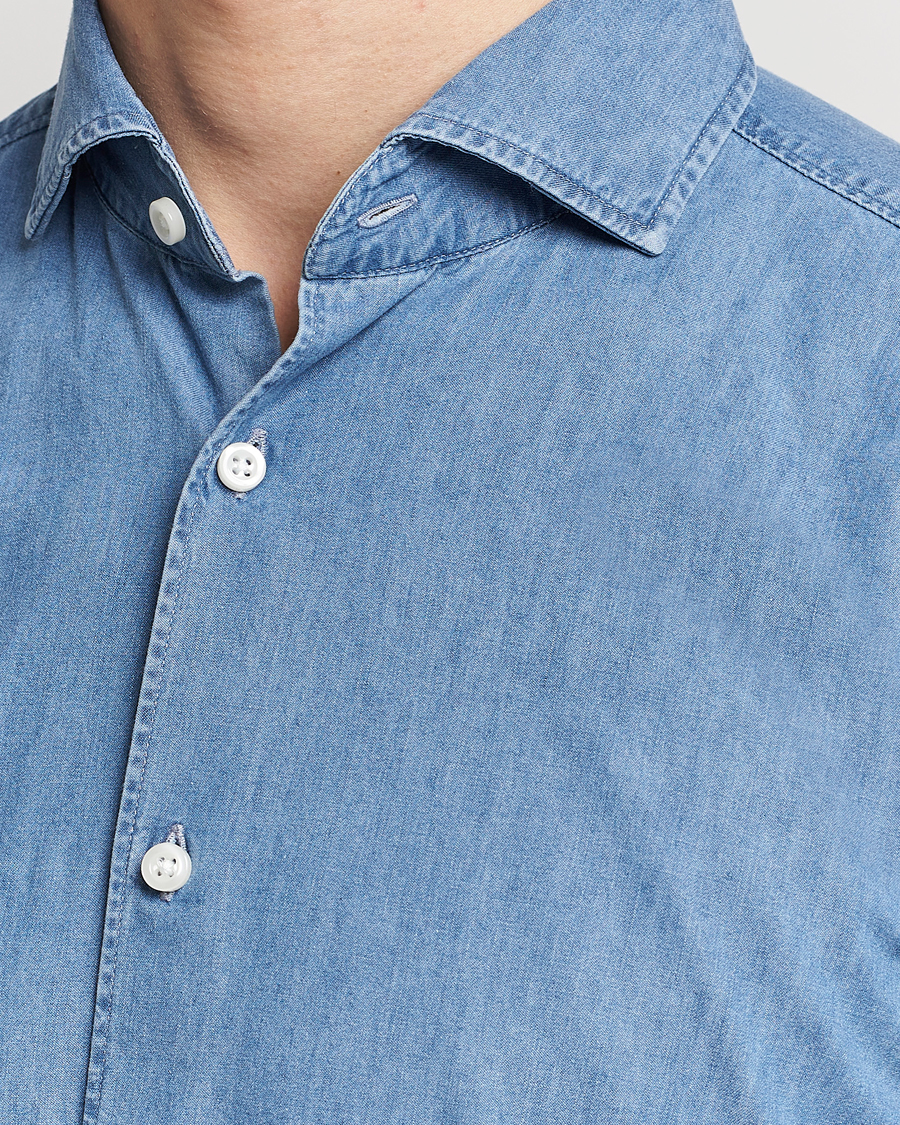 Herre | Skjorter | BOSS BLACK | Hal Cotton Shirt Medium Blue