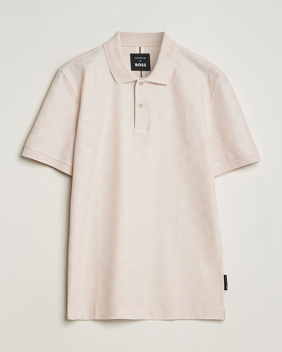 Herre | Polotrøjer | BOSS BLACK | Porsche Parlay Jersey Piké Open White
