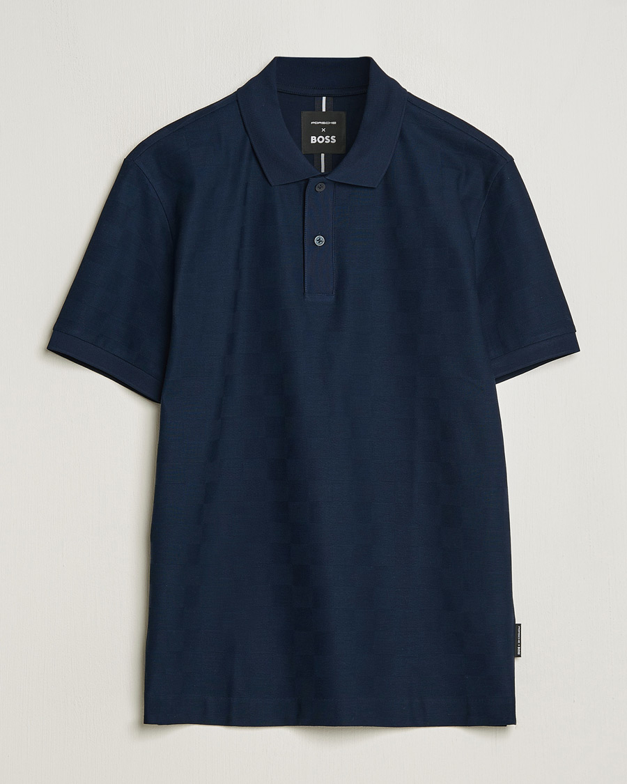 Herre | Polotrøjer | BOSS BLACK | Porsche Parlay Jersey Piké Dark Blue