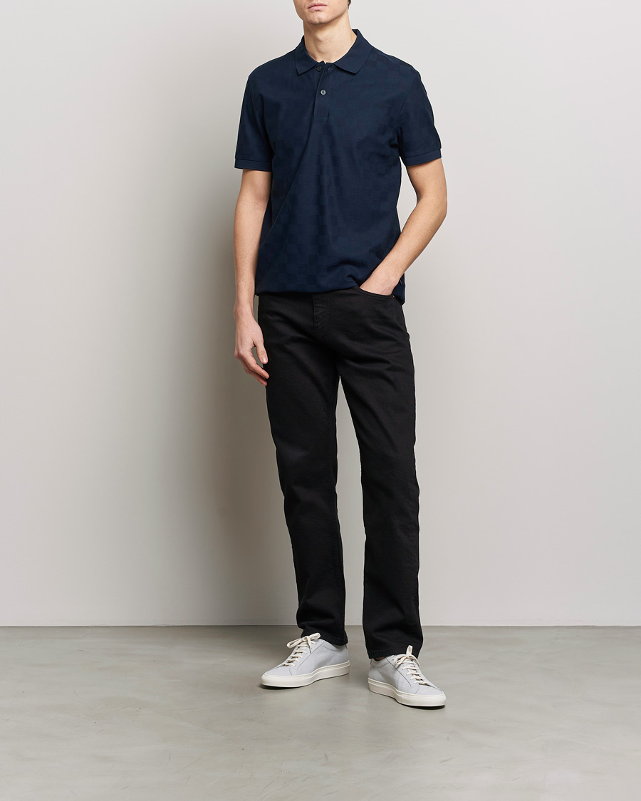 Herre | Polotrøjer | BOSS BLACK | Porsche Parlay Jersey Piké Dark Blue