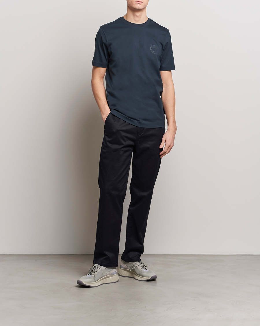 Herre | T-Shirts | BOSS BLACK | Porsche Thompson T-Shirt Dark Blue