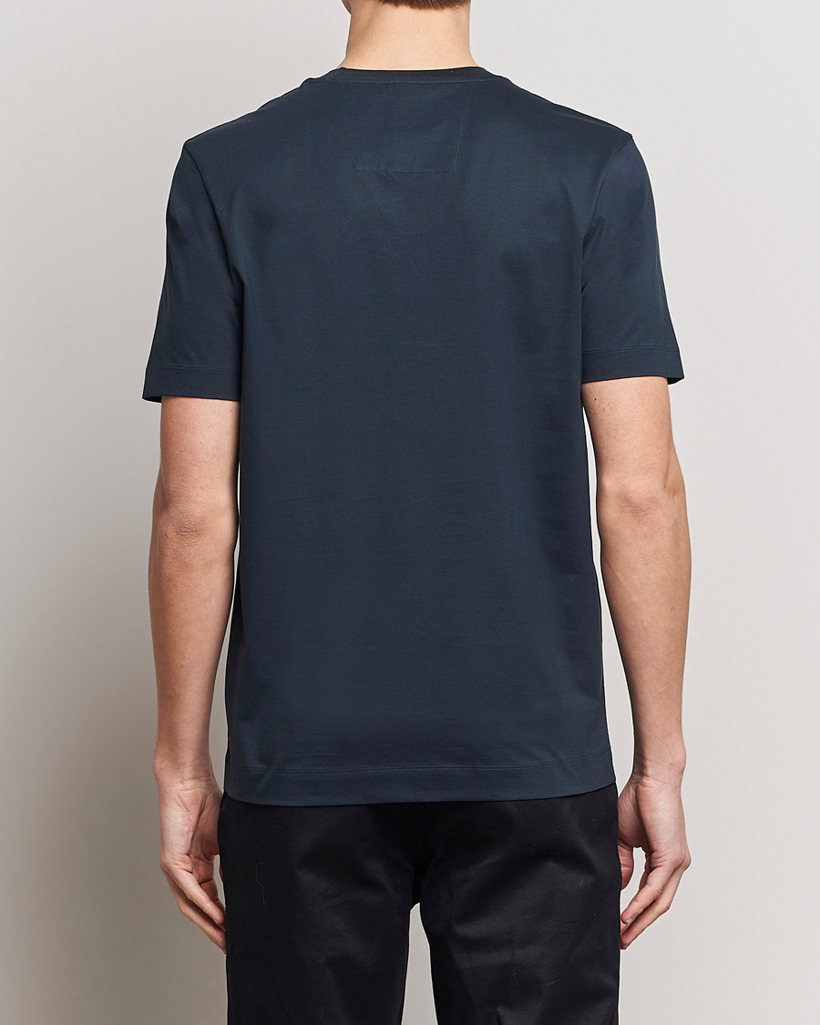 Herre | T-Shirts | BOSS BLACK | Porsche Thompson T-Shirt Dark Blue