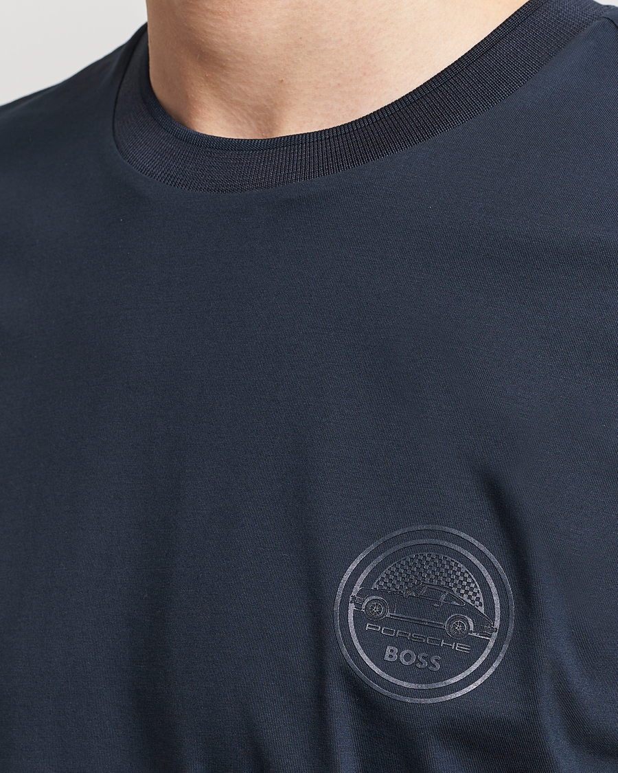 Herre | T-Shirts | BOSS BLACK | Porsche Thompson T-Shirt Dark Blue
