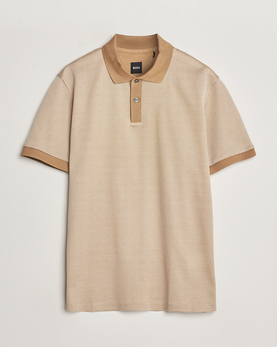 Herre | Polotrøjer | BOSS BLACK | Parlay Jersey Piké Medium Beige