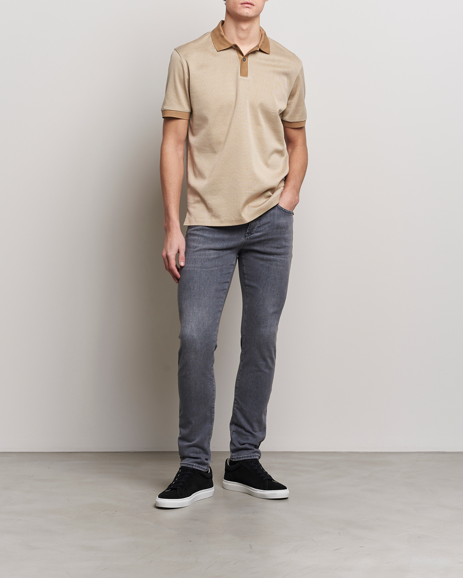 Herre | Polotrøjer | BOSS BLACK | Parlay Jersey Piké Medium Beige