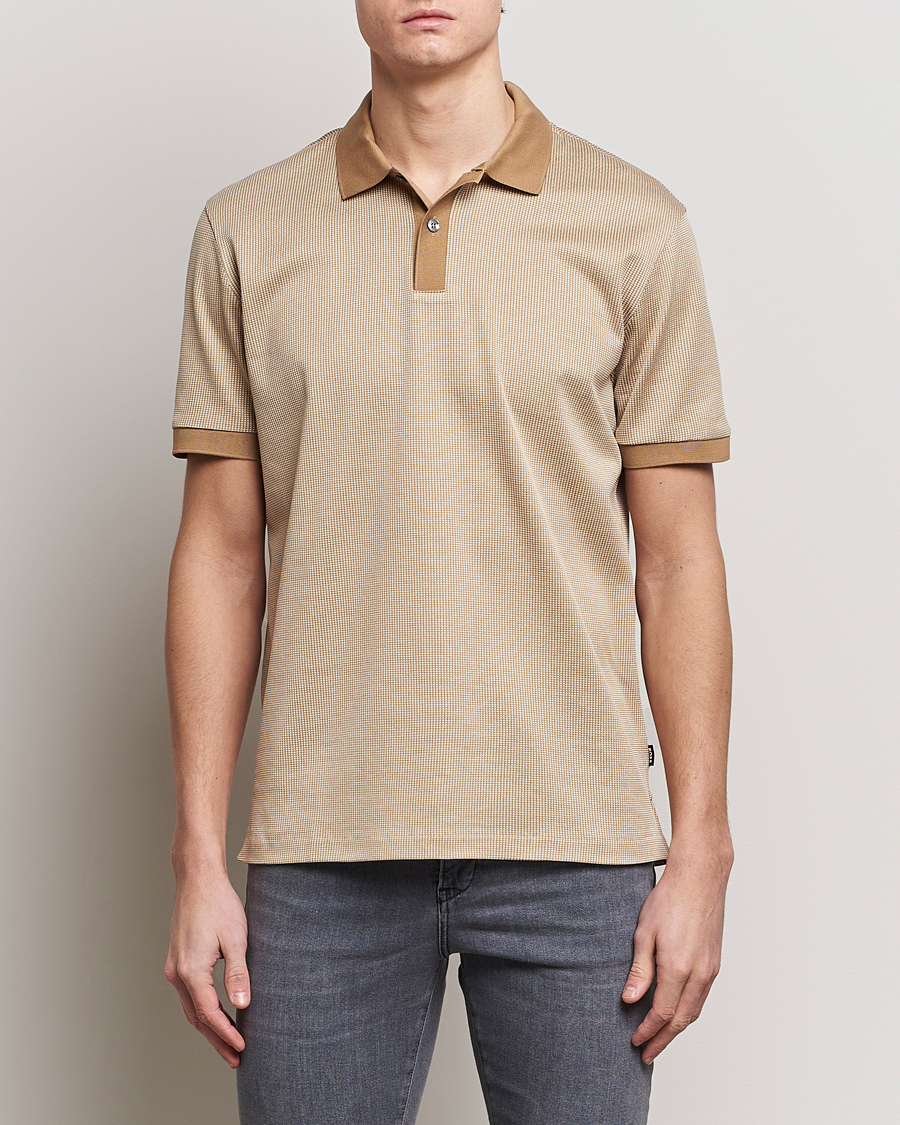 Herre | Kortærmede polotrøjer | BOSS BLACK | Parlay Jersey Piké Medium Beige