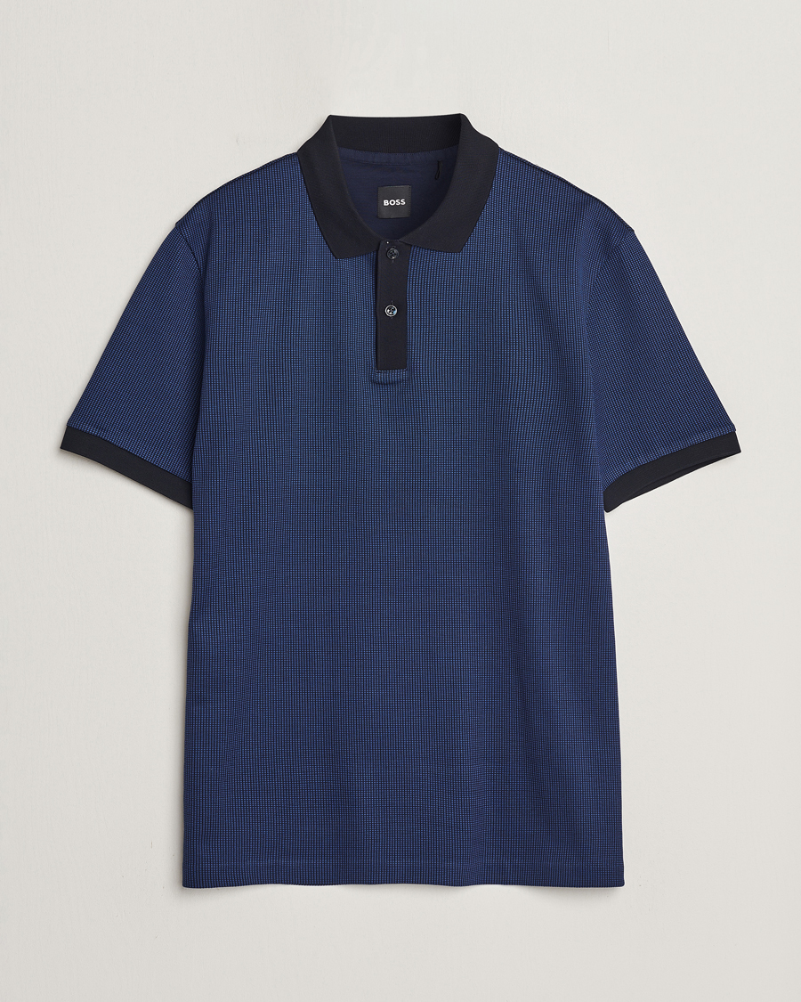 Herre | Polotrøjer | BOSS BLACK | Parlay Jersey Piké Dark Blue