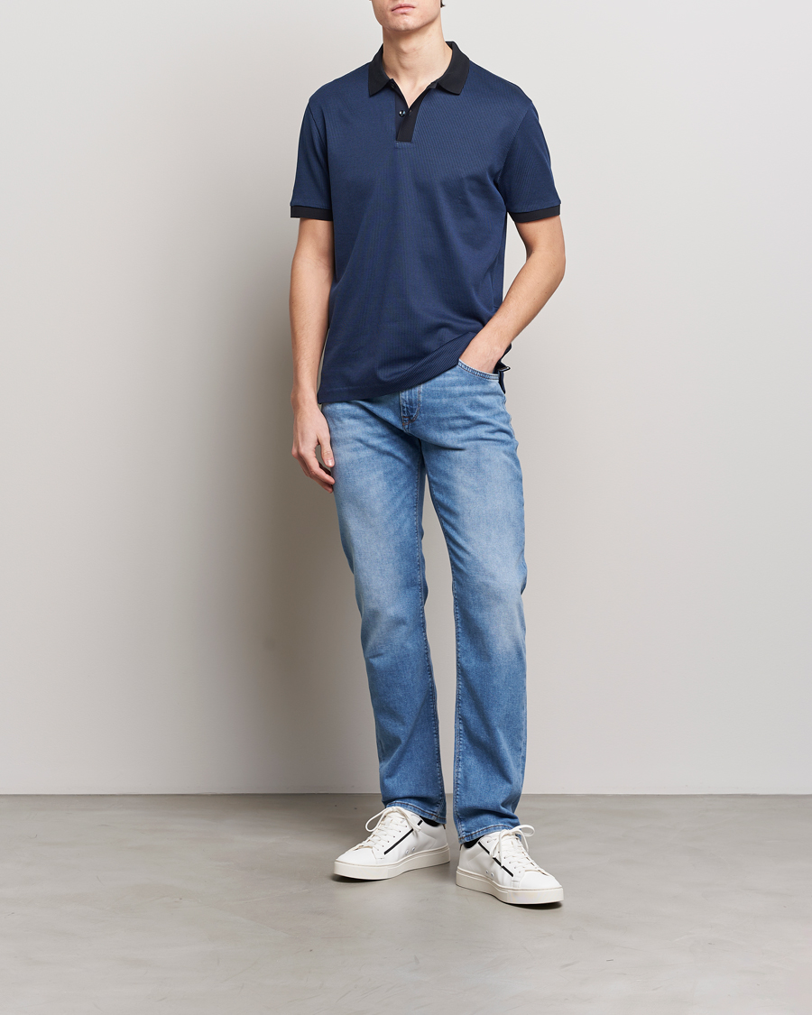 Herre | Polotrøjer | BOSS BLACK | Parlay Jersey Piké Dark Blue