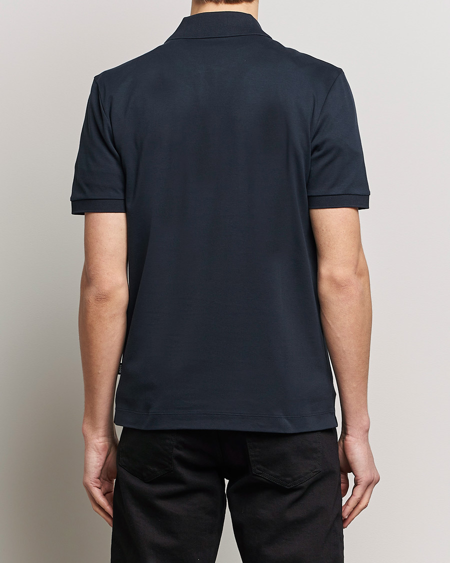 Herre | Polotrøjer | BOSS BLACK | Polston Half-Zip Piké Dark Blue