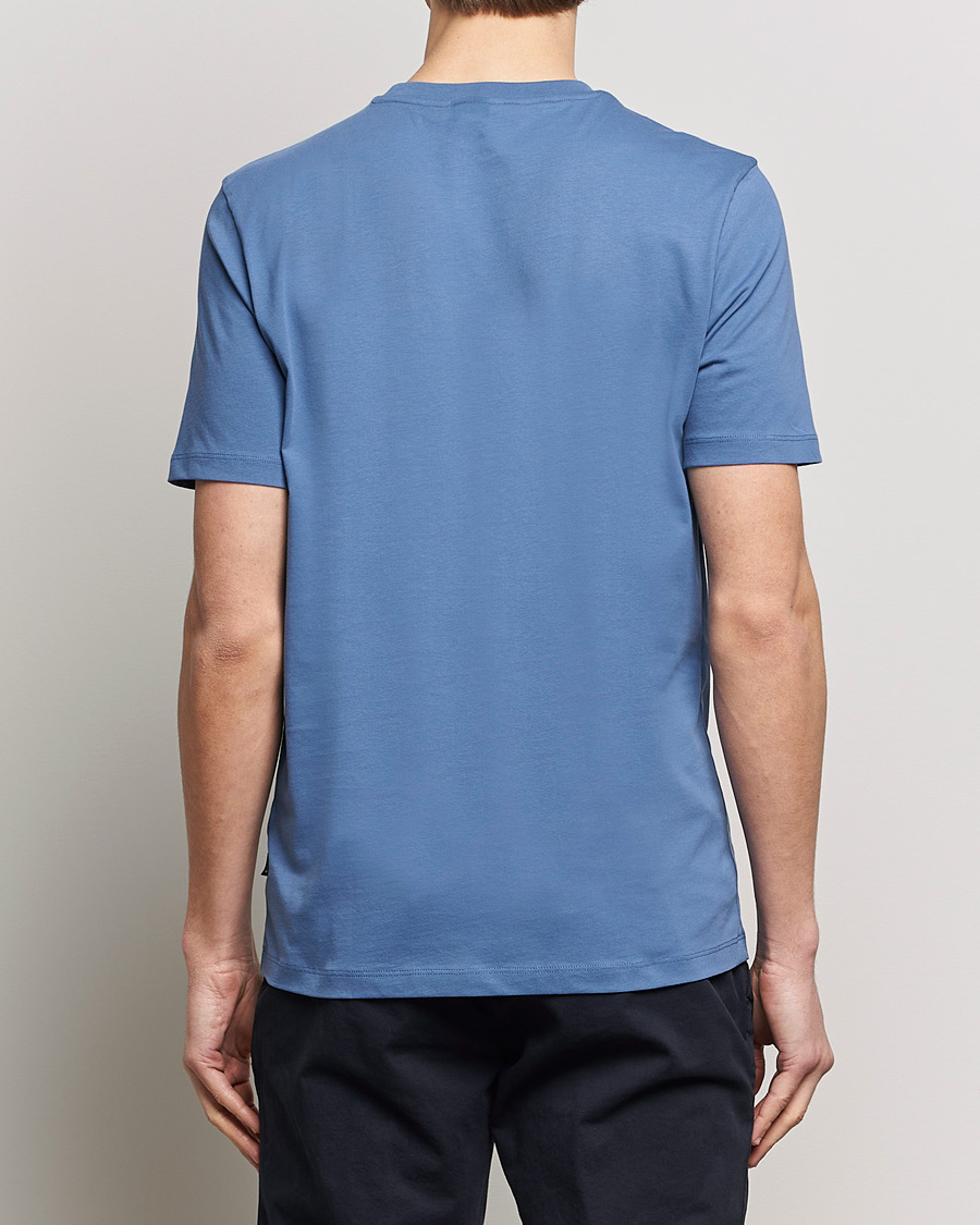 Herre | T-Shirts | BOSS BLACK | Thompson Crew Neck T-Shirt Open Blue