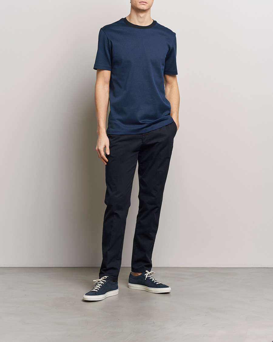 Herre | T-Shirts | BOSS BLACK | Tiburt Crew Neck T-Shirt Dark Blue