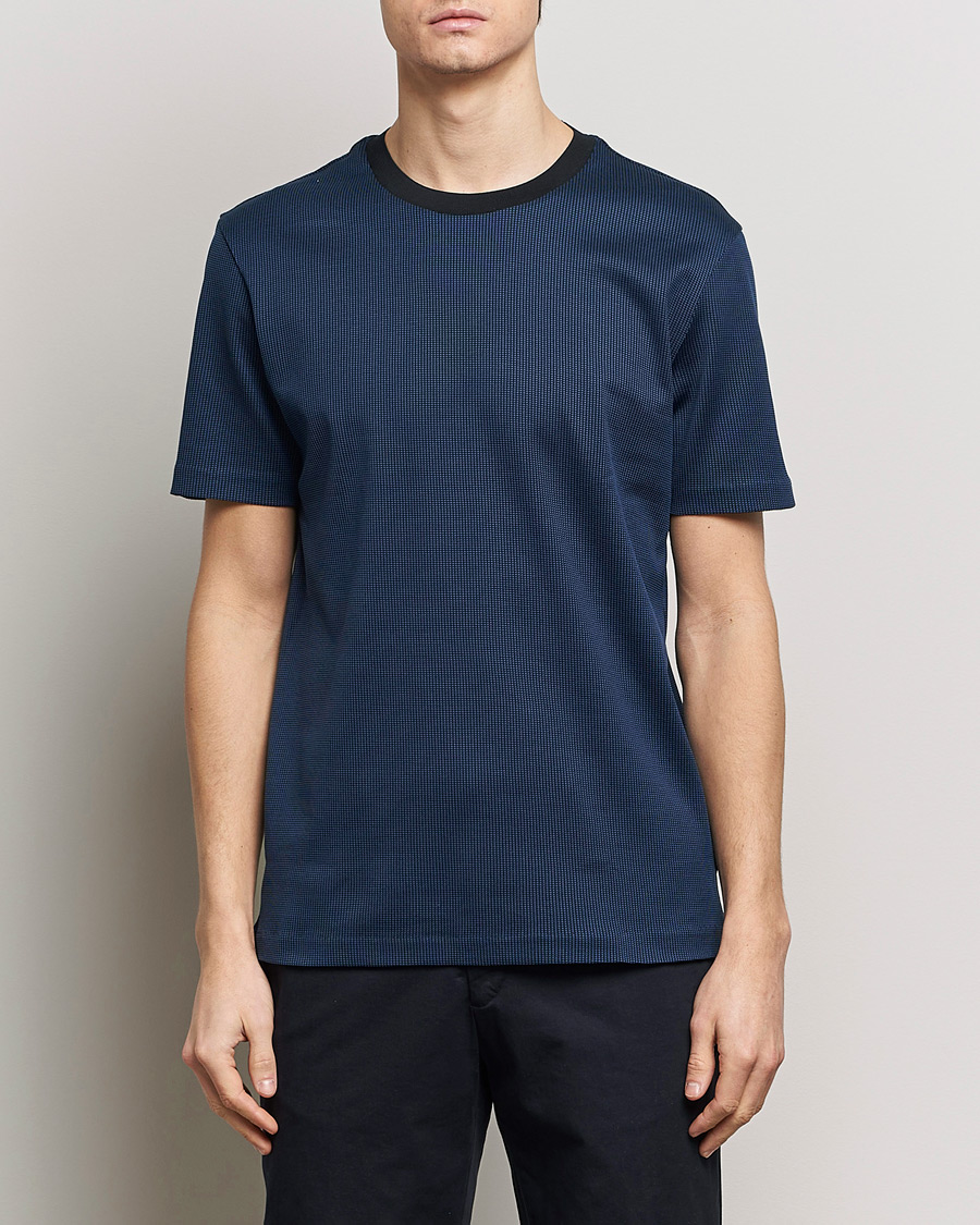 Herre | Kortærmede t-shirts | BOSS BLACK | Tiburt Crew Neck T-Shirt Dark Blue