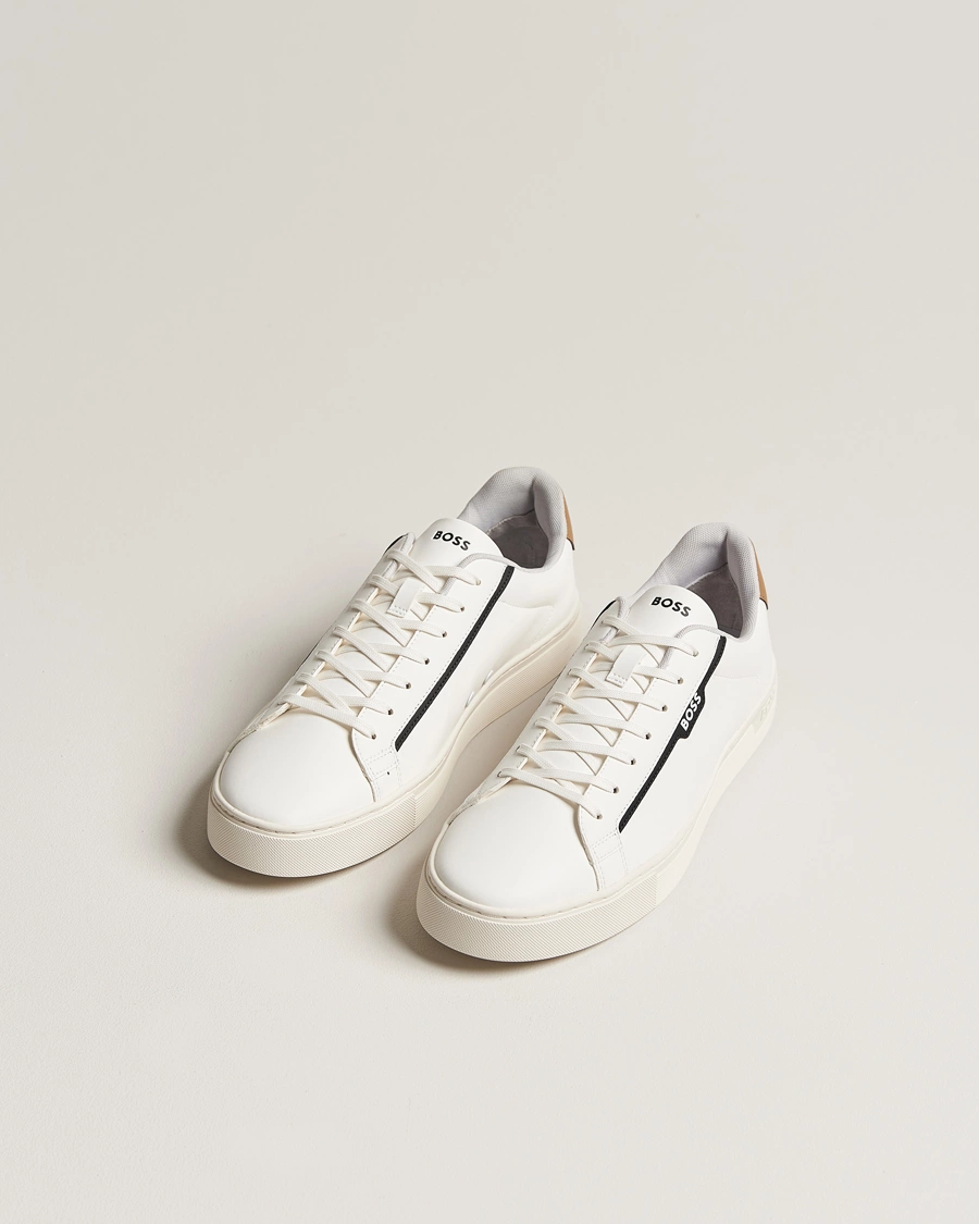 Herre | Hvide sneakers | BOSS BLACK | Rhys Tenn Sneaker Open White