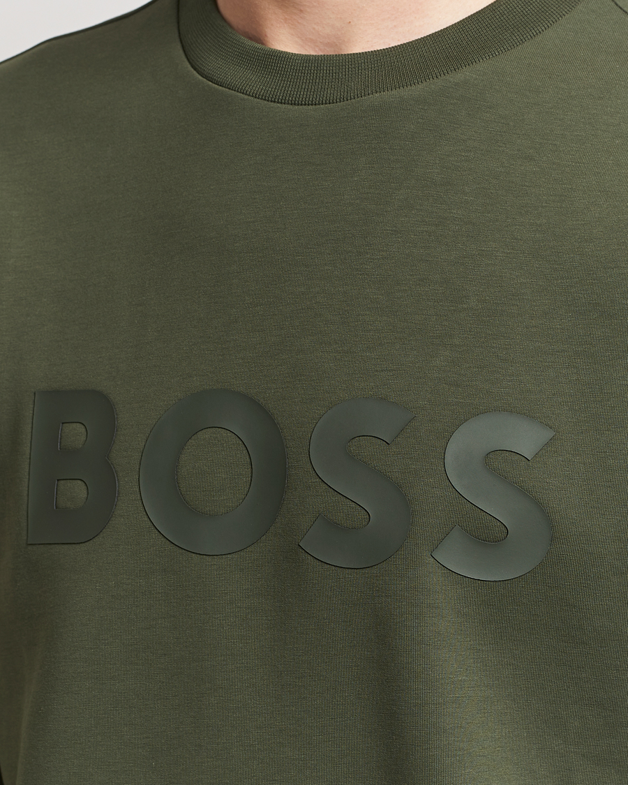 Herre | Trøjer | BOSS GREEN | Salbo Logo Sweatshirt Open Green