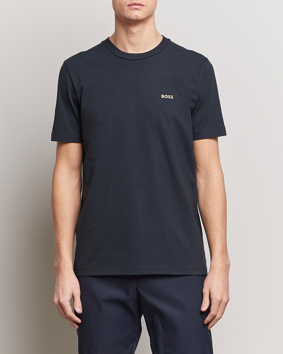 Herre | Kortærmede t-shirts | BOSS GREEN | Crew Neck T-Shirt Dark Blue