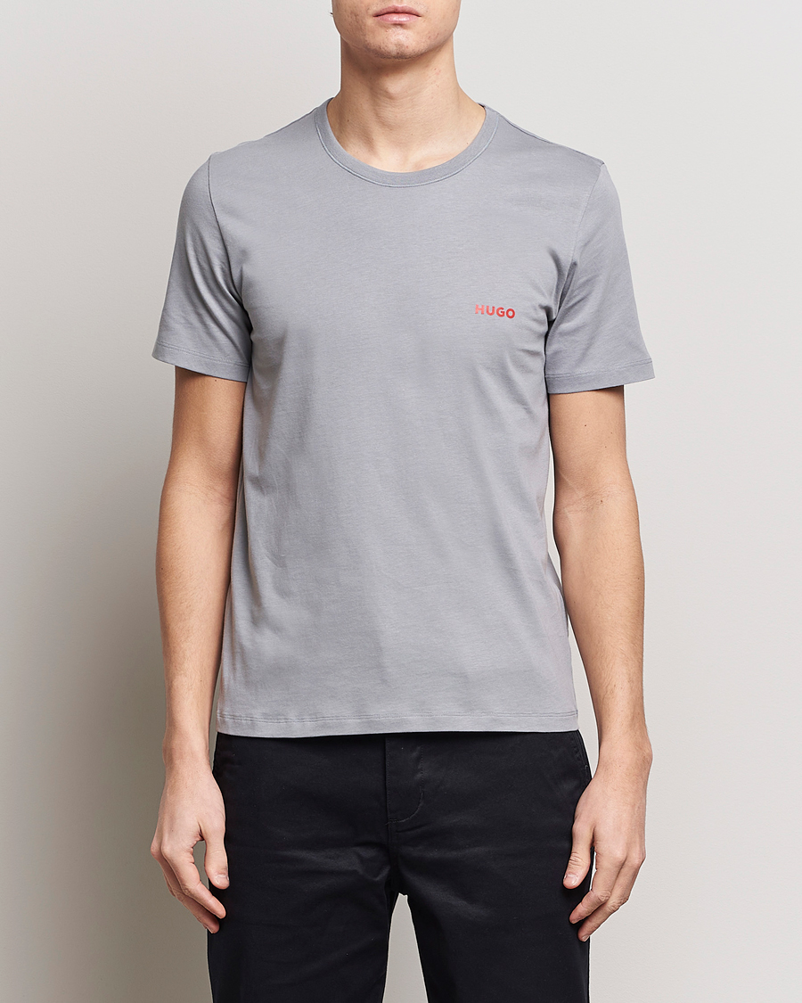 Herre | Kortærmede t-shirts | HUGO | 3-Pack Logo Crew Neck T-Shirt Green/Navy/Grey