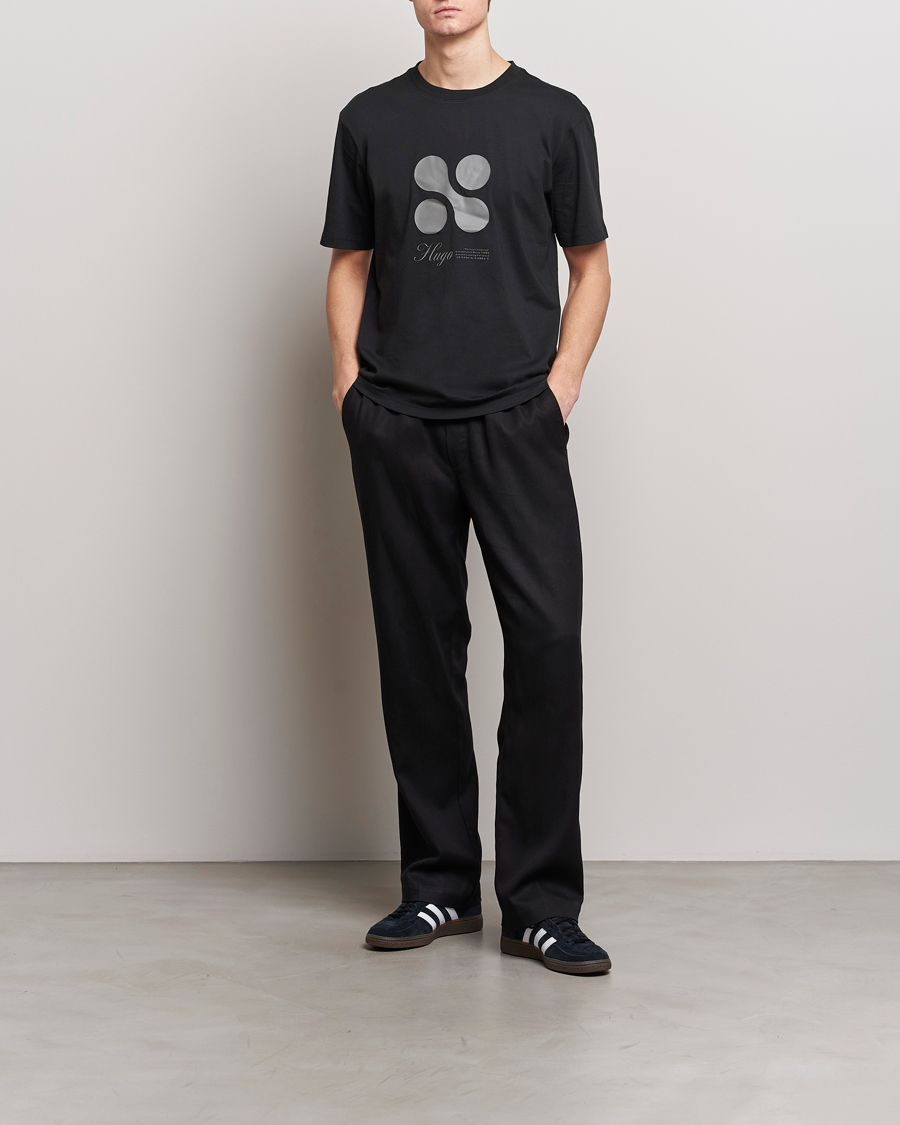 Herre | T-Shirts | HUGO | Dooling Logo T-Shirt Black