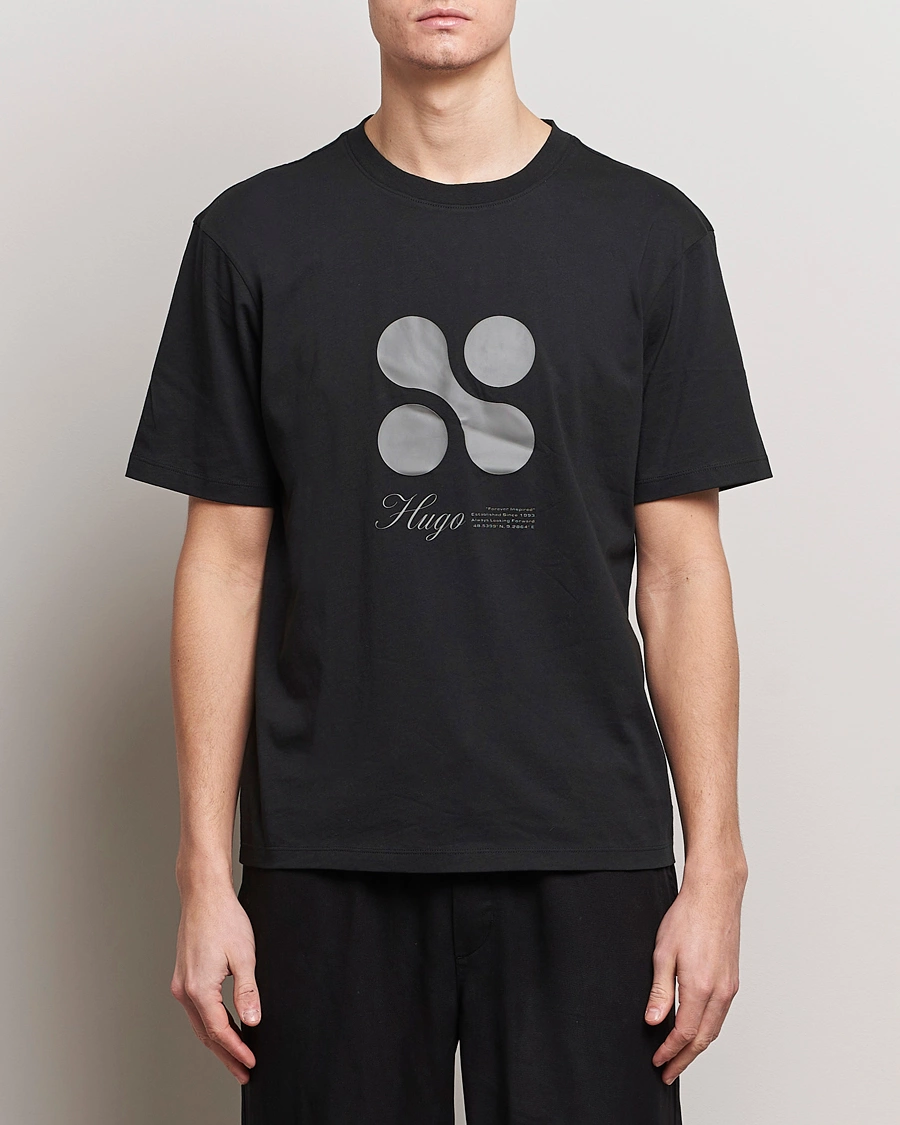 Herre | Kortærmede t-shirts | HUGO | Dooling Logo T-Shirt Black