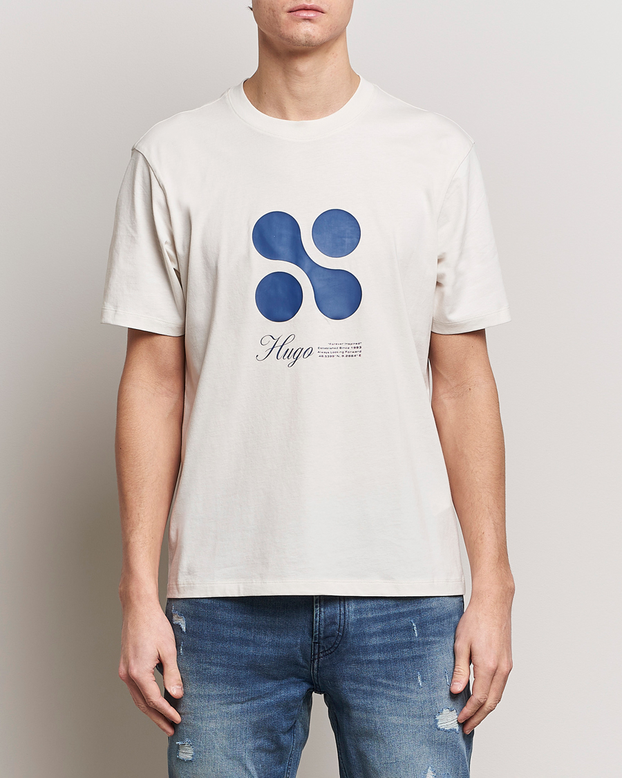 Herre | Kortærmede t-shirts | HUGO | Dooling Logo T-Shirt Open White