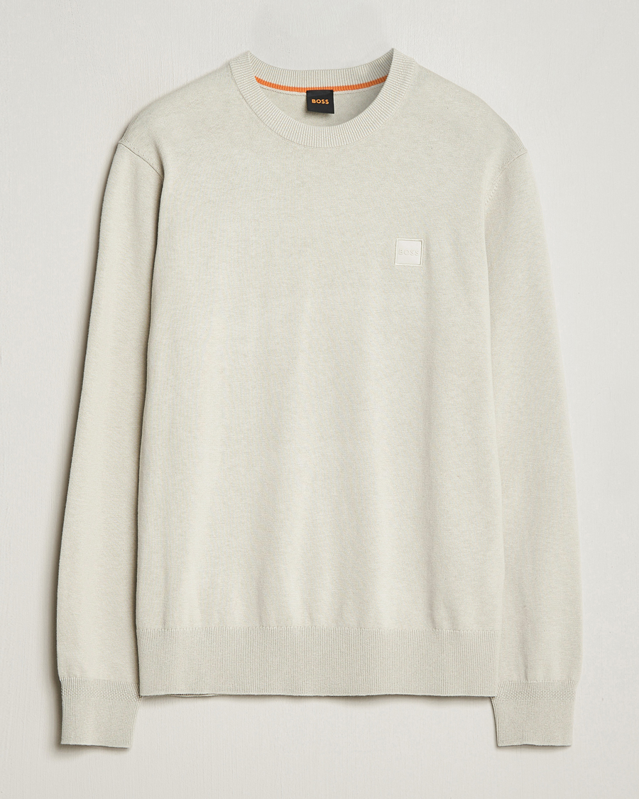 Herre | Trøjer | BOSS ORANGE | Kanovano Knitted Sweater Light Beige