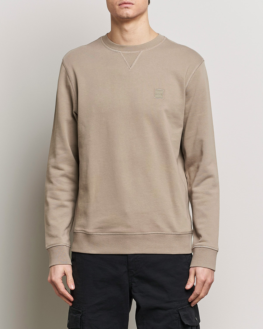 Herre | Sweatshirts | BOSS ORANGE | Westart Logo Sweatshirt Open Brown