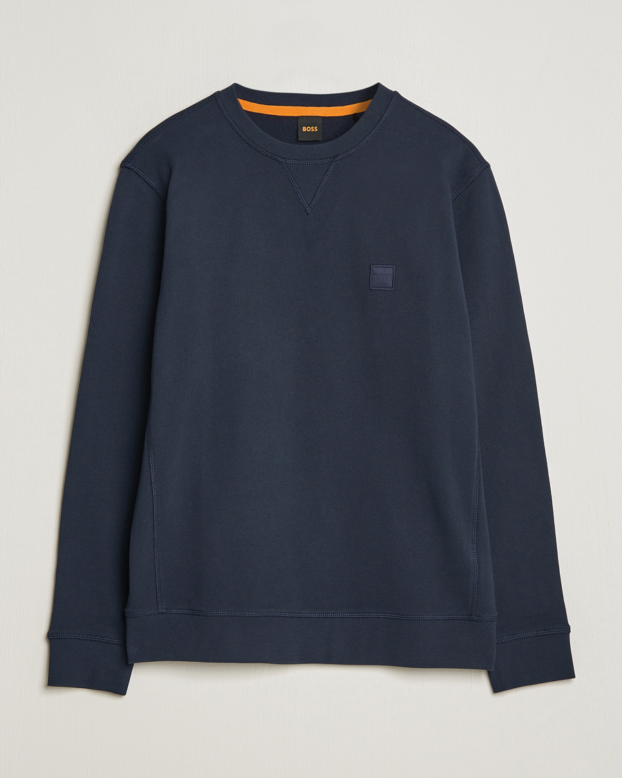 Herre | Trøjer | BOSS ORANGE | Westart Logo Sweatshirt Dark Blue