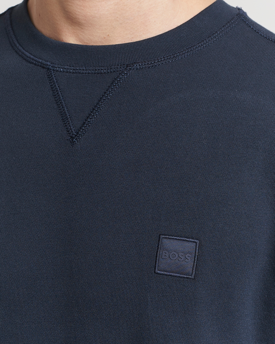 Herre | Trøjer | BOSS ORANGE | Westart Logo Sweatshirt Dark Blue