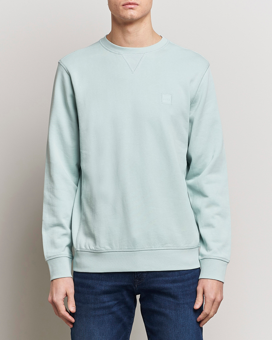 Herre | Tøj | BOSS ORANGE | Westart Logo Sweatshirt Turquoise