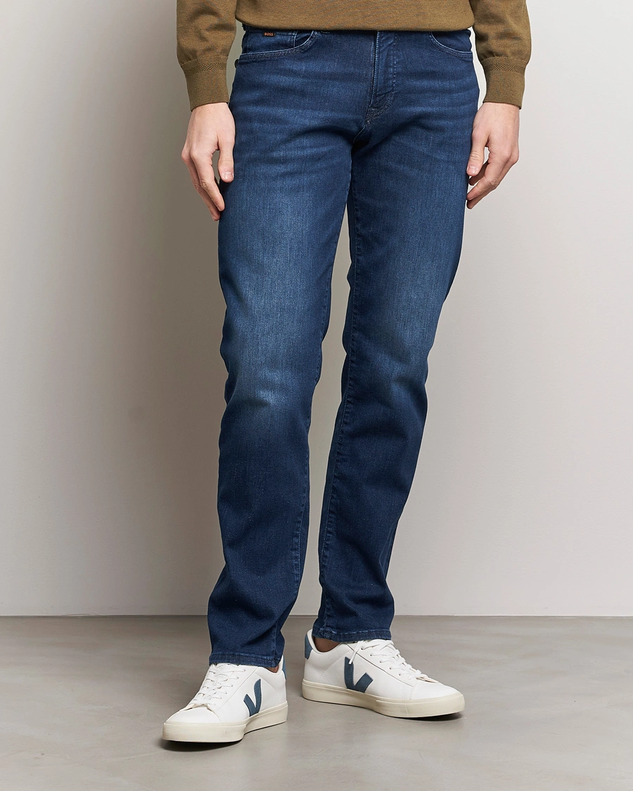 Herre | Blå jeans | BOSS ORANGE | Re.Maine Regular Fit Stretch Jeans Blue