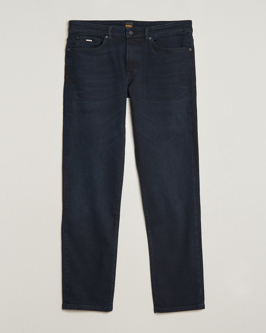 Herre |  | BOSS ORANGE | Re.Maine Regular Fit Stretch Jeans Dark Blue