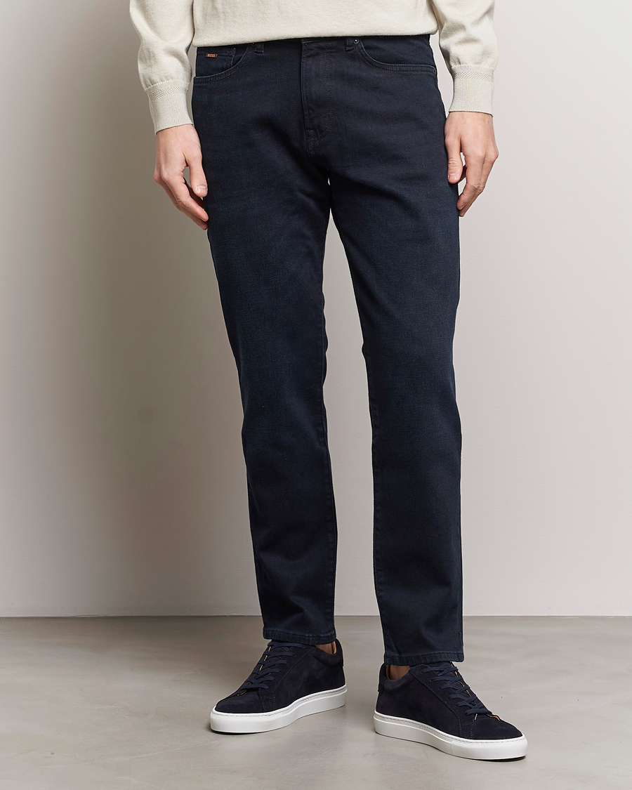 Herre | Jeans | BOSS ORANGE | Re.Maine Regular Fit Stretch Jeans Dark Blue