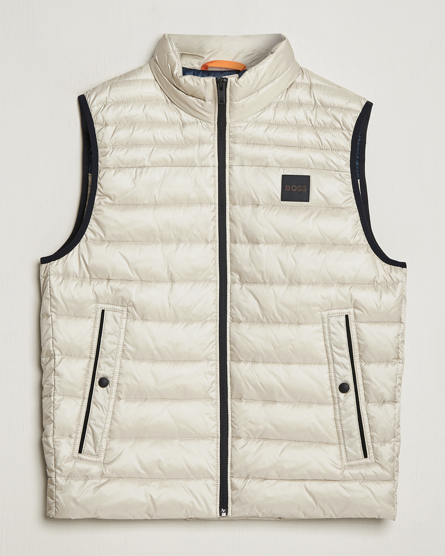 Herre | Jakker | BOSS ORANGE | Odeno1 Down Vest Light Beige